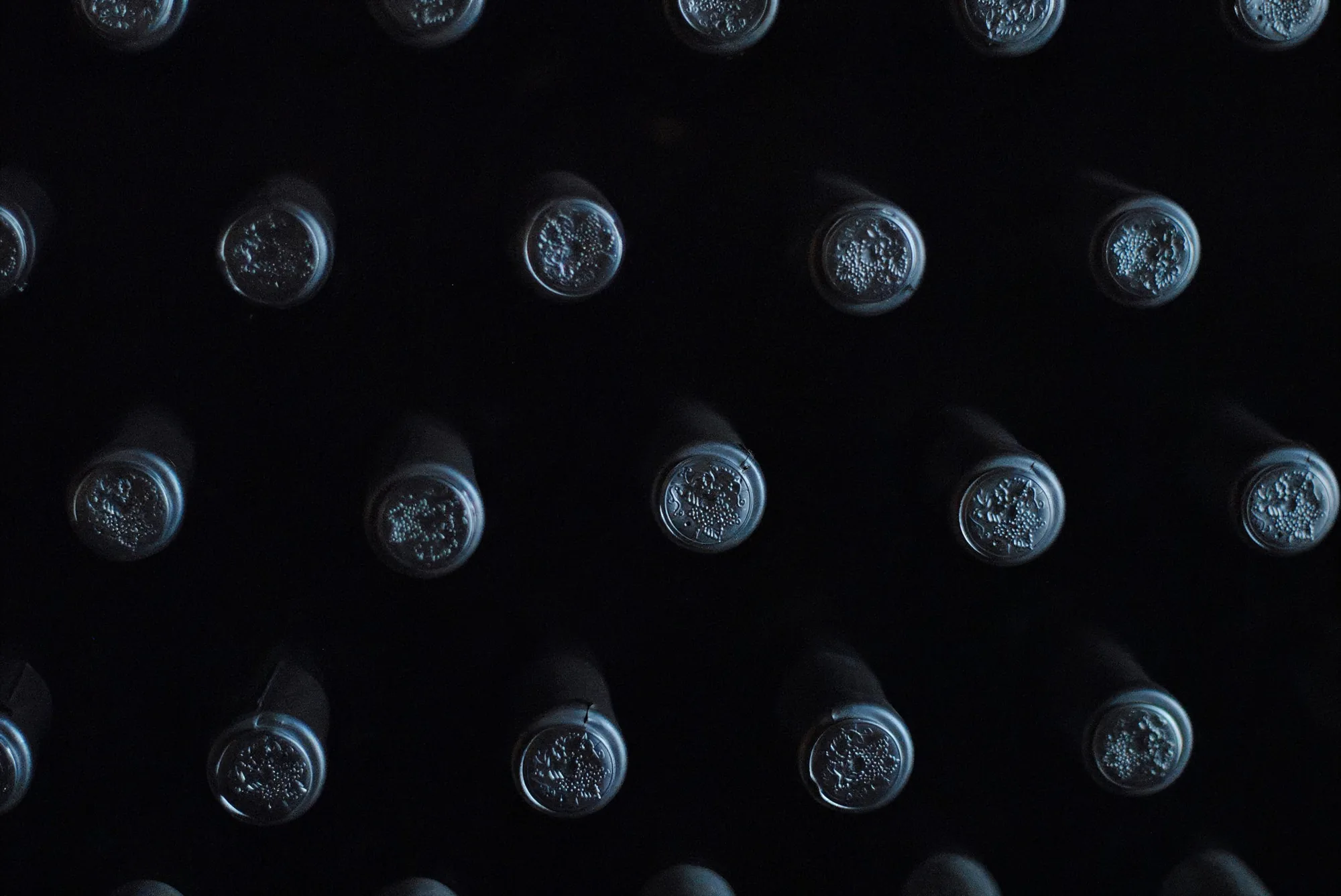 Botellas de la bodega de Boroa